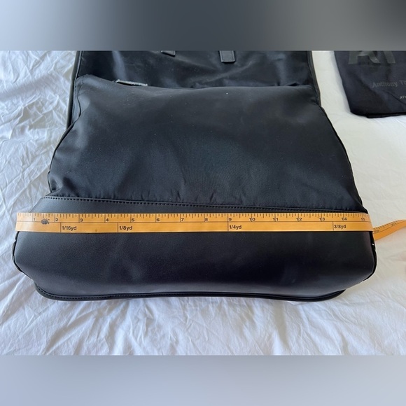 ATM Anthony Thomas Melillo Black Nylon Leather Backpack Tote Unisex NWT main image 5
